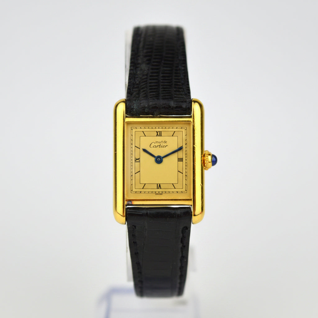 CARTIER MUST TANK SV925 WATCH WITH BOX