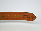HERMES MEDOR RED STRAP WATCH