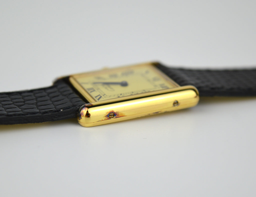 CARTIER MUST TANK LM 59000 WITH WATCH