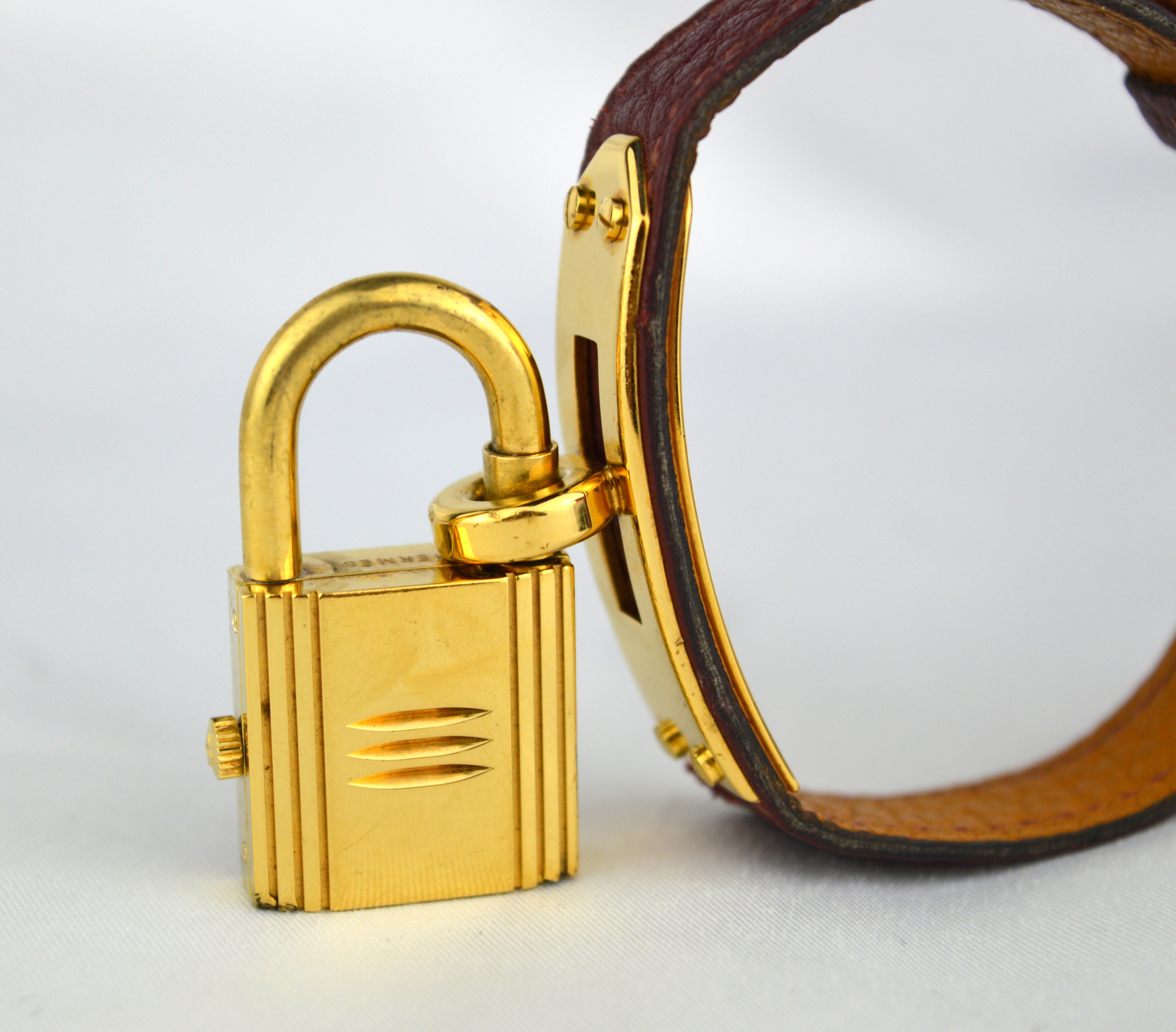 Hermes Kelly Bordeaux Vintage Watch