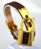 Hermes Kelly Bordeaux Vintage Watch