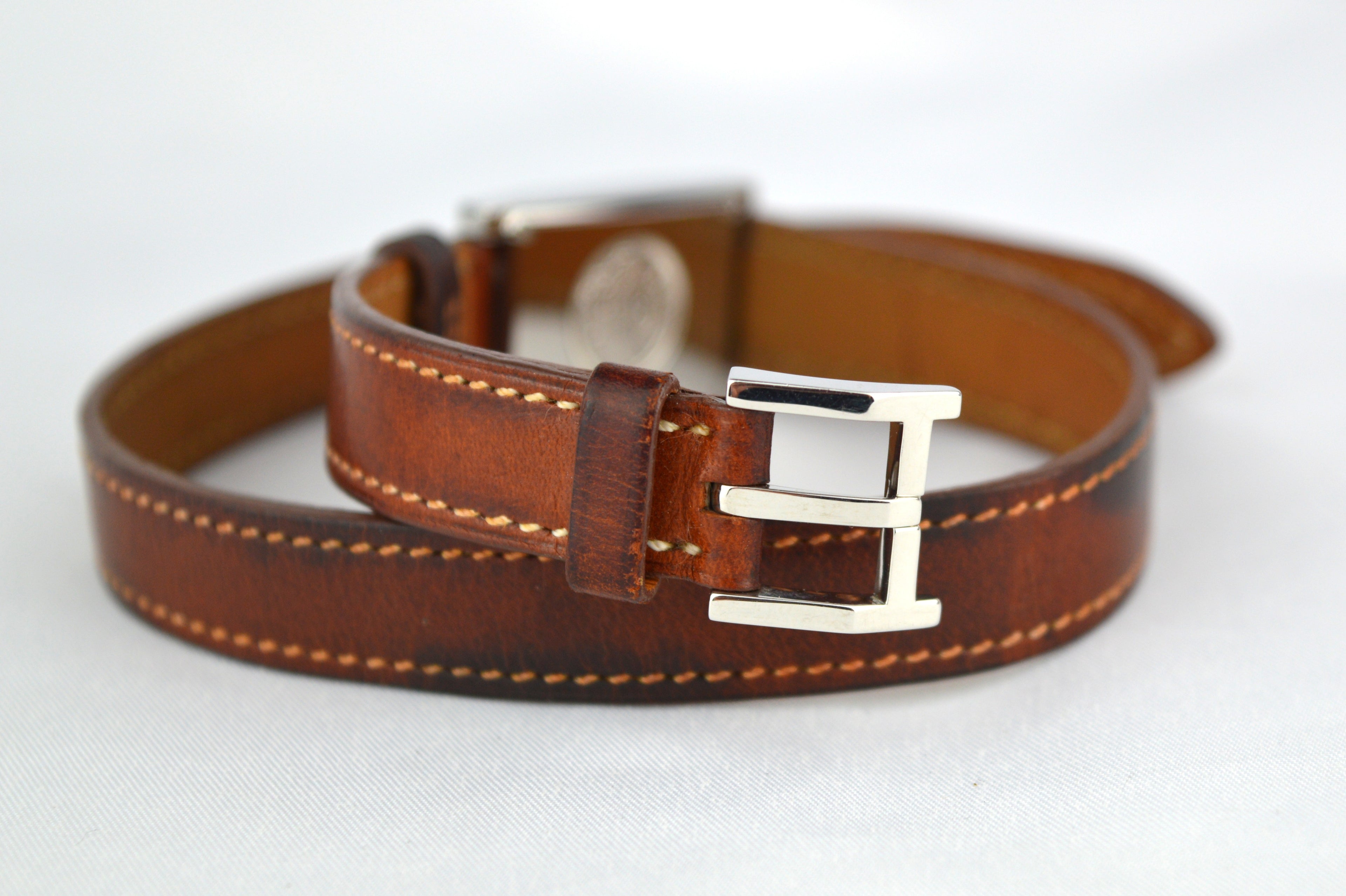 HERMES TANDEM DOUBLE TOUR WATCH WITH BOX