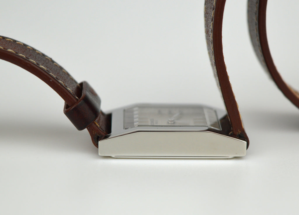 HERMES TANDEM DOUBLE TOUR STRAP WATCH