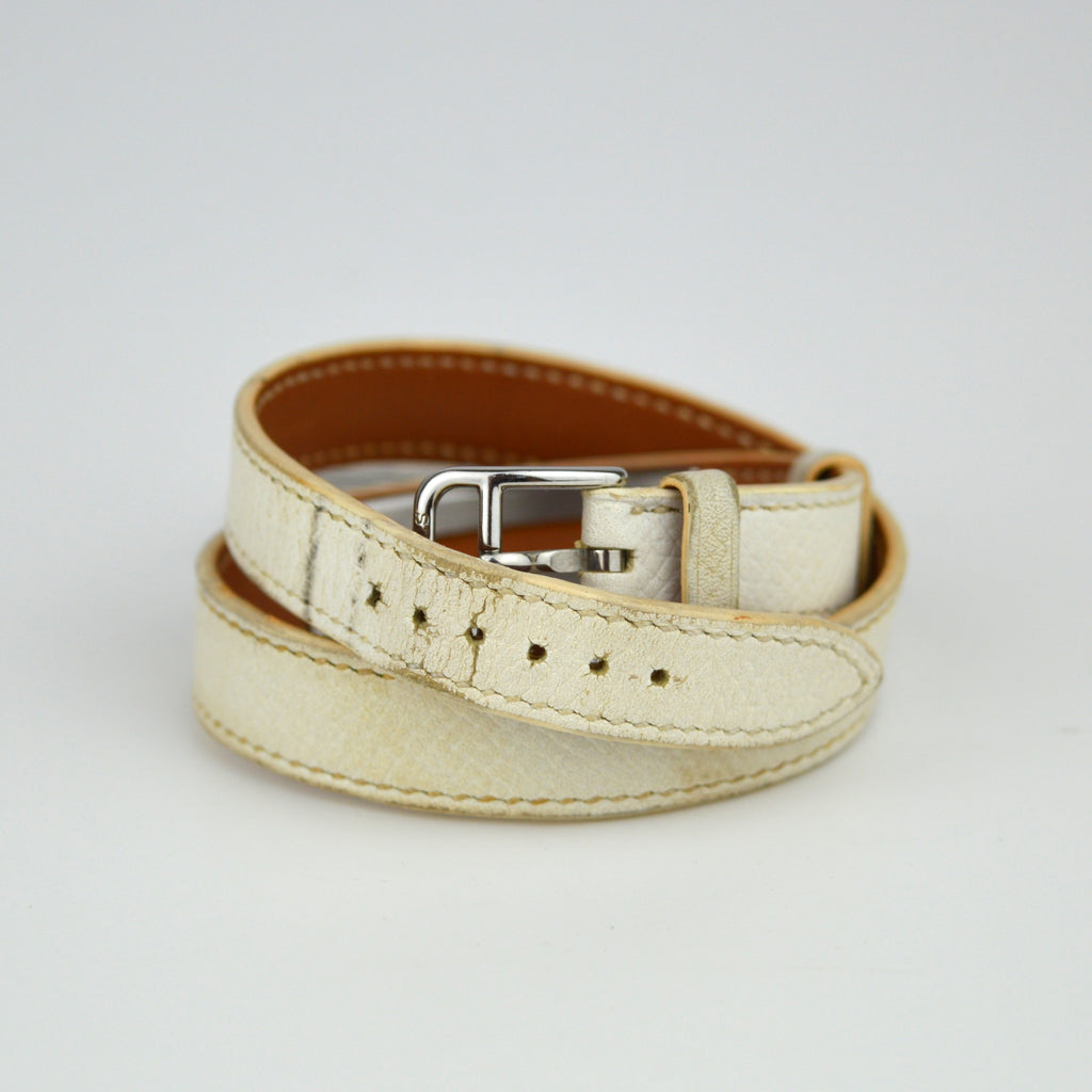 Hermès Kelly Silver Double Tour Watch with Box (KE1.210)