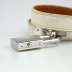 Hermès Kelly Silver Double Tour Watch with Box (KE1.210)