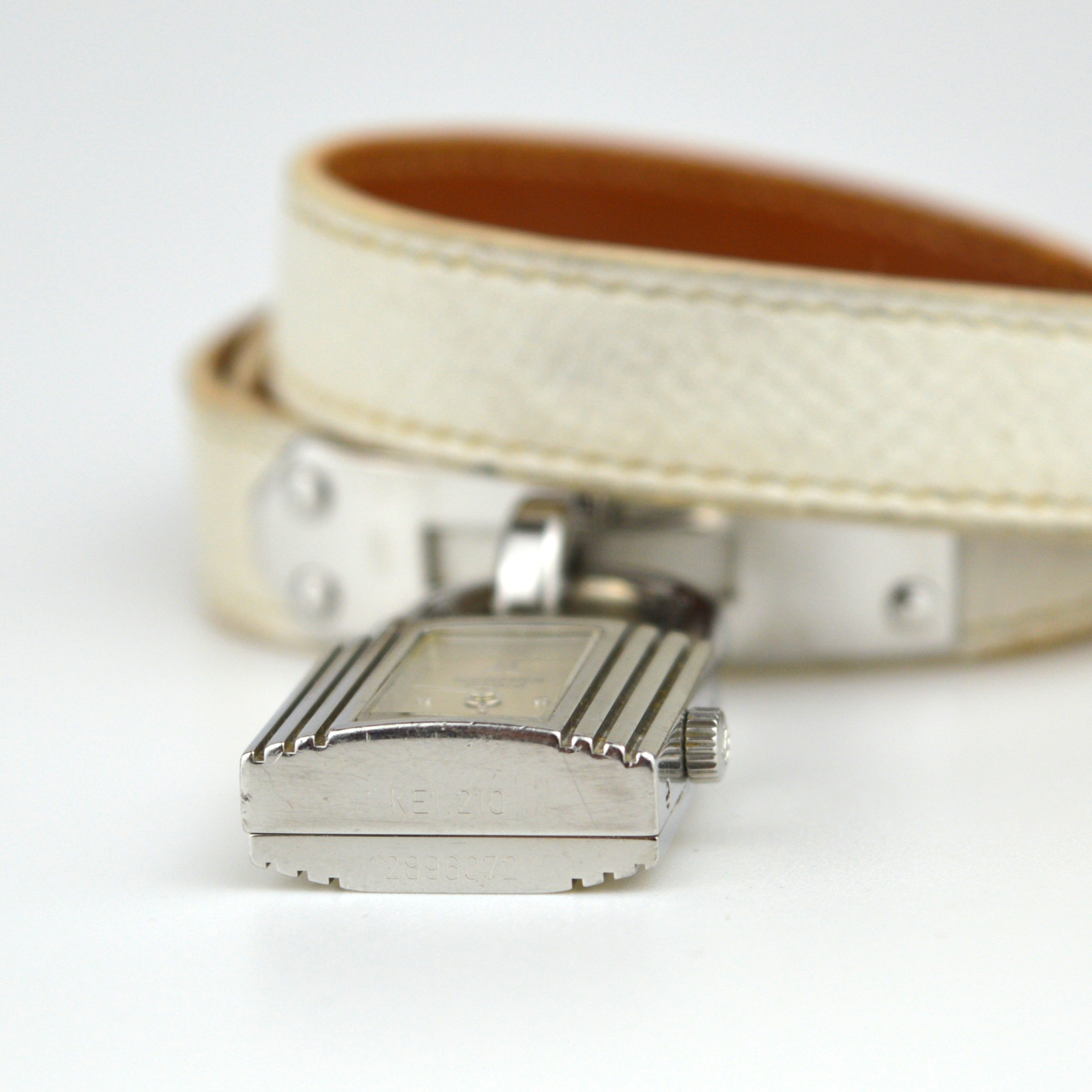 Hermès Kelly Silver Double Tour Watch with Box (KE1.210)
