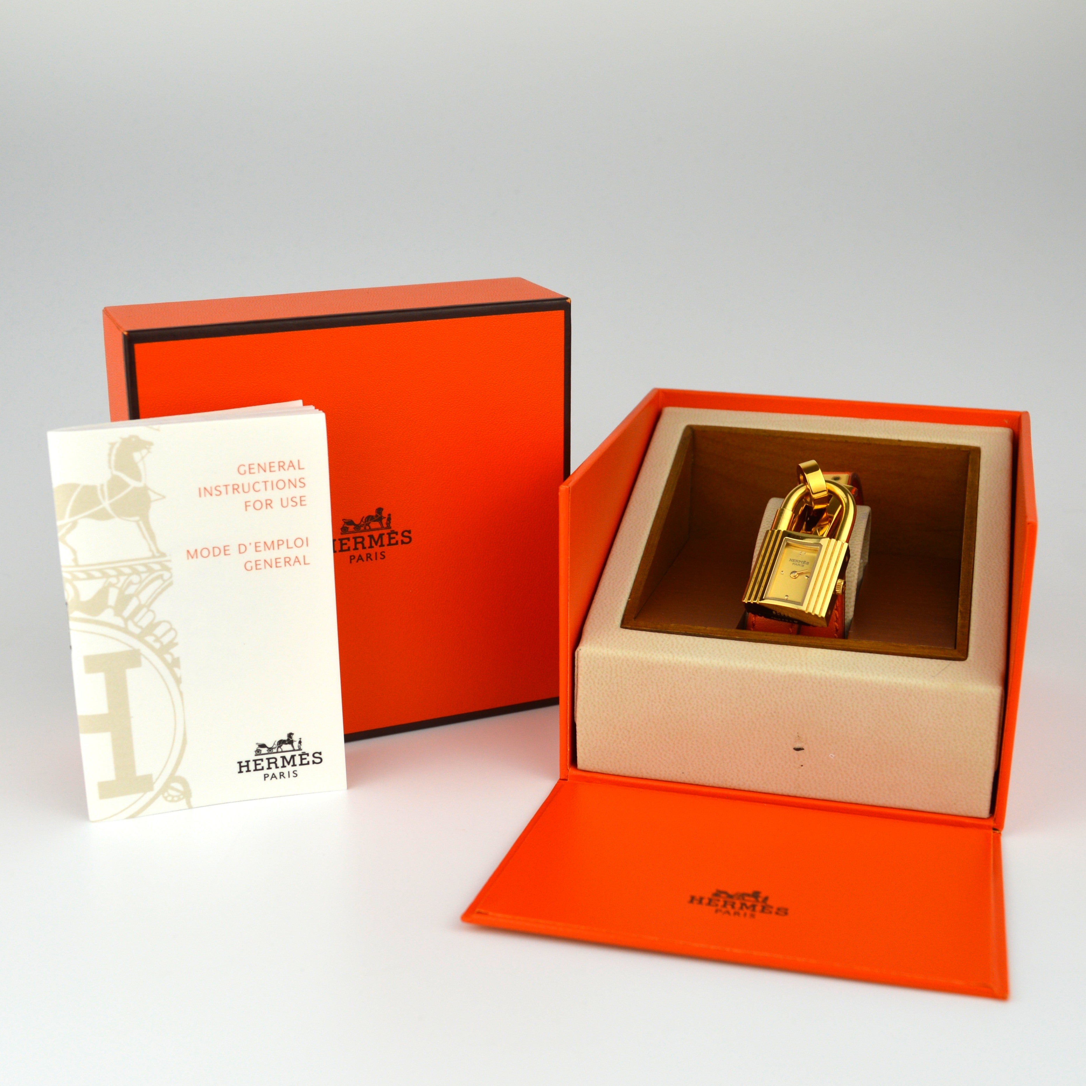 Hermes Kelly Double Tour Watch with Box