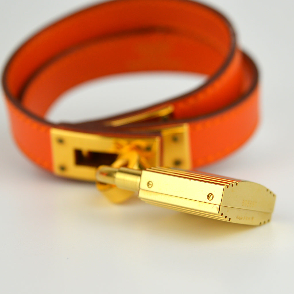 Hermes Kelly Double Tour Watch with Box