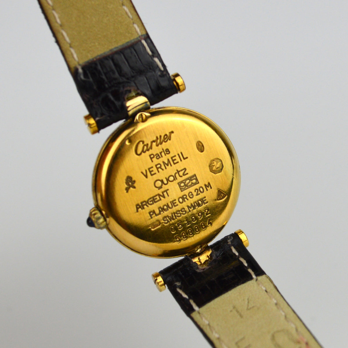 Cartier Must Vendôme Vintage Watch with Soft Case