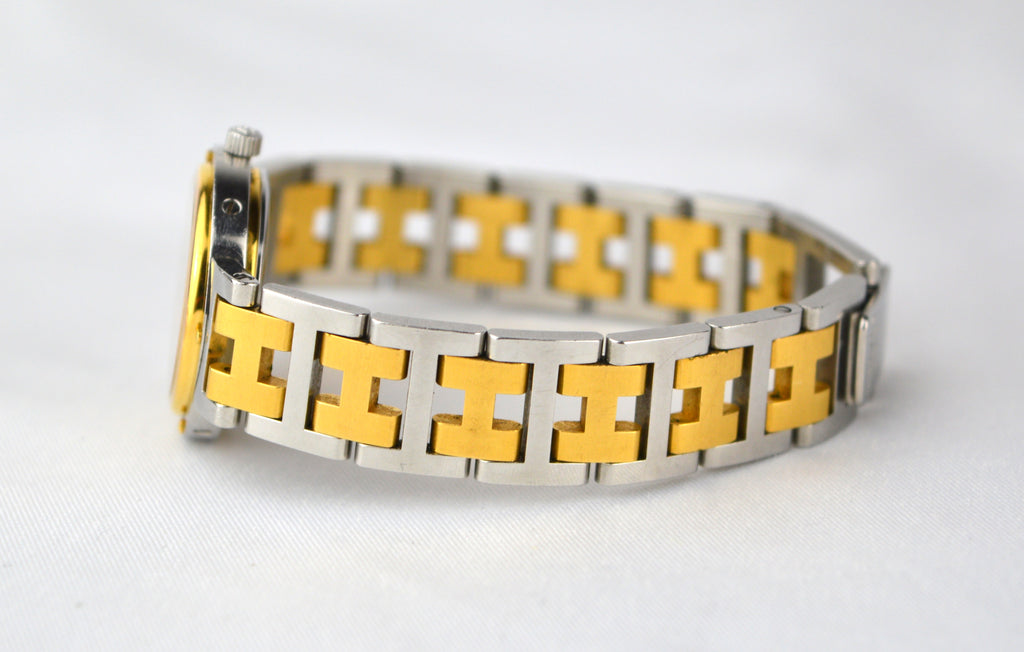 Hermes Clipper Ivory Dial Watch