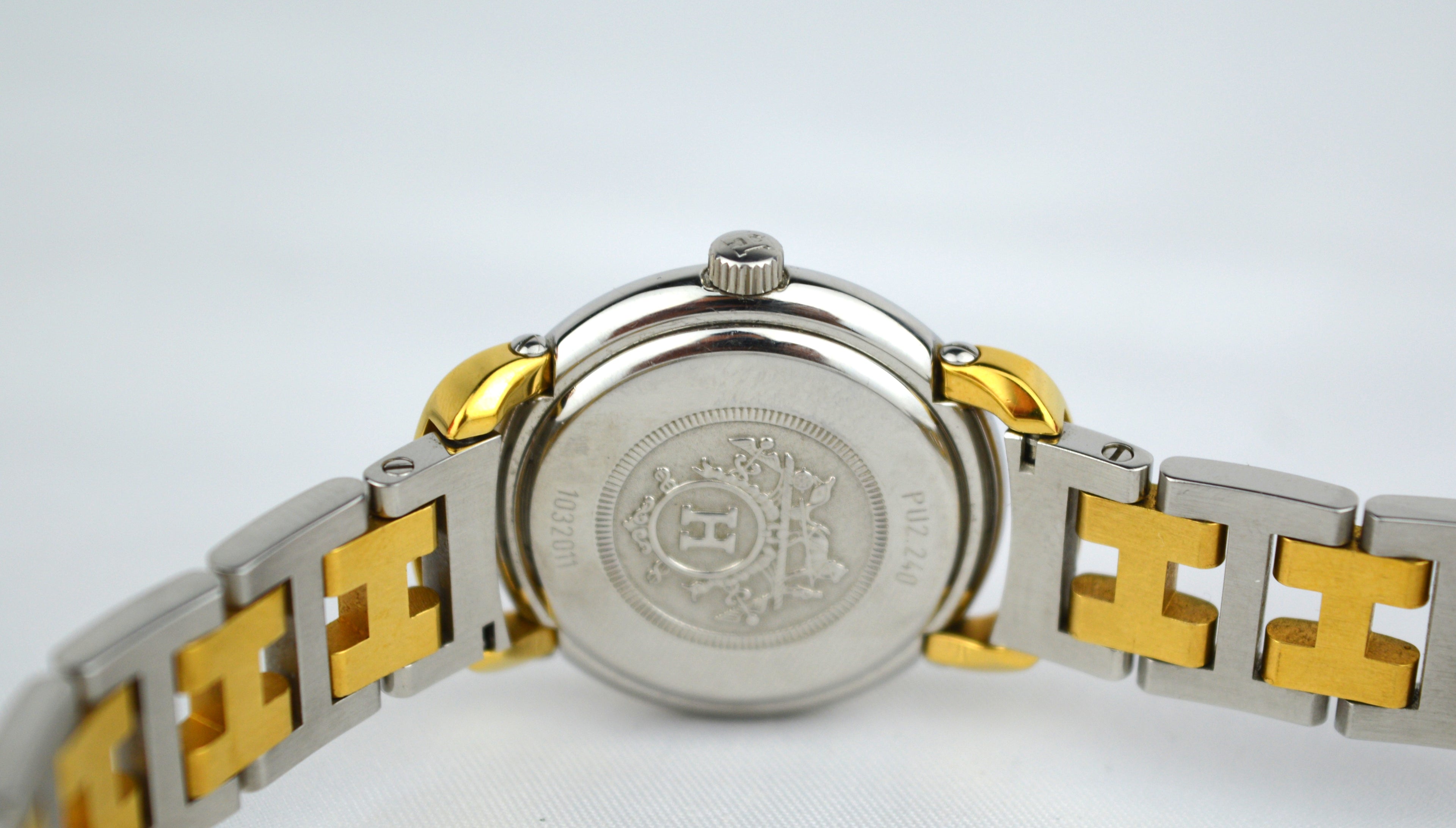 HERMES PULLMAN VINTAGE WATCH WITH BOX