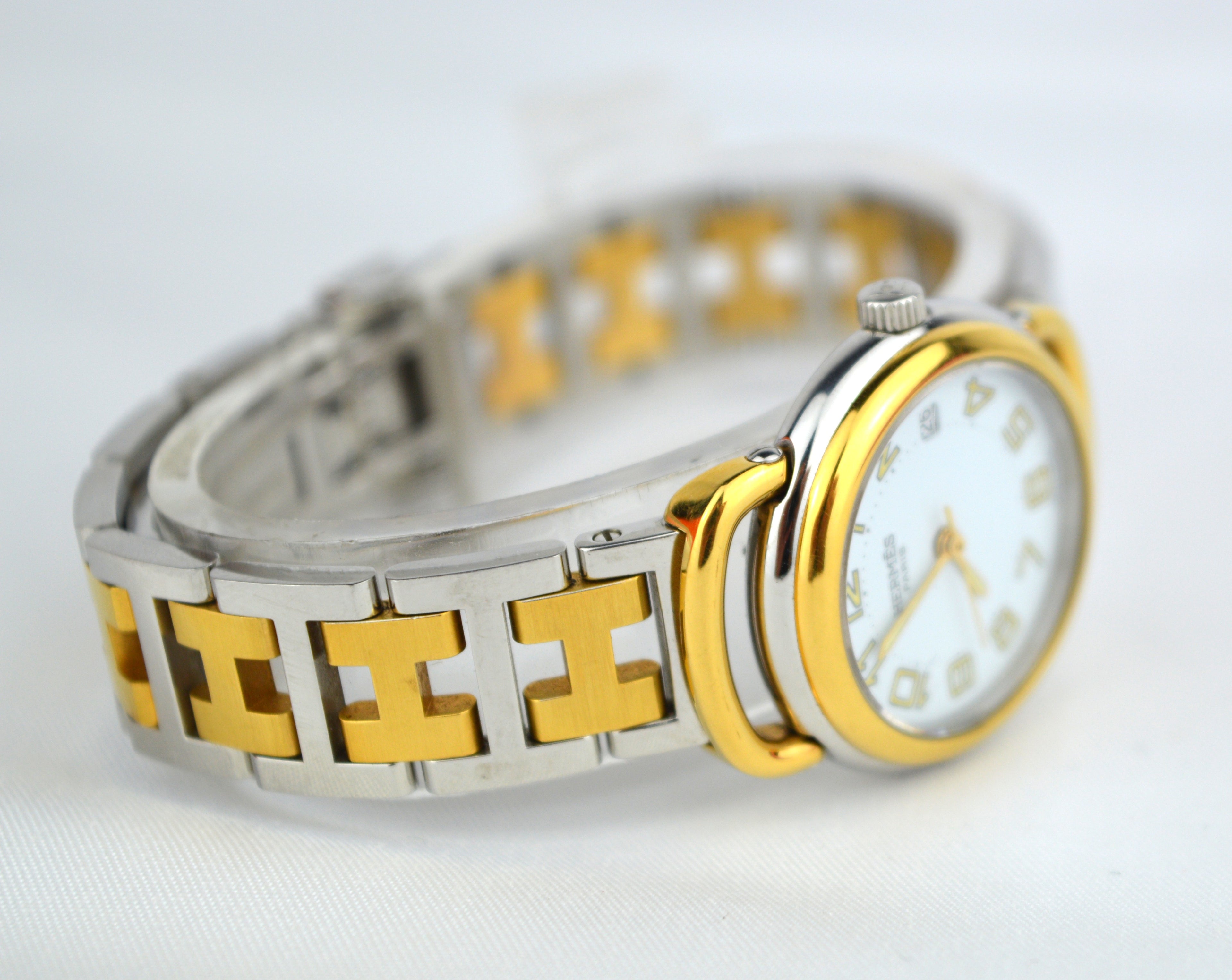 HERMES PULLMAN VINTAGE WATCH WITH BOX