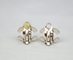 Chanel Coco Mark Clip Earrings with Pearls