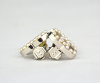 Chanel Coco Mark Clip Earrings with Pearls
