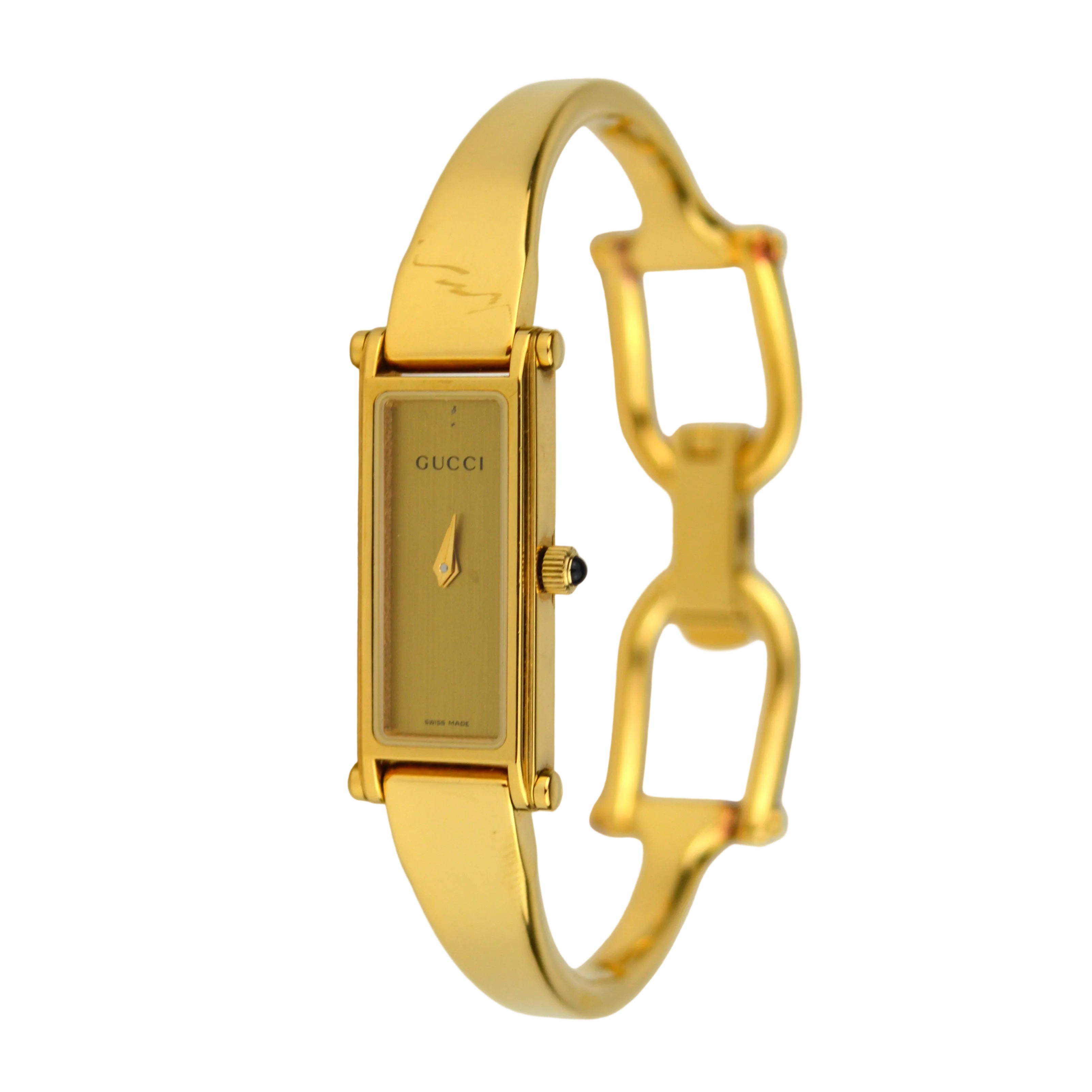Gucci 1500L Golden Plated Watch With Box
