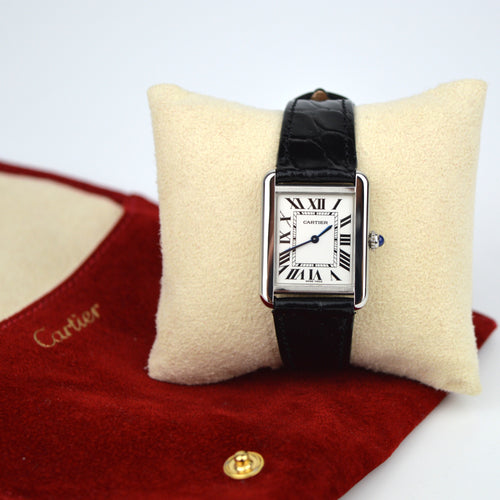 Cartier Tank Solo 2716 Watch with Soft Case