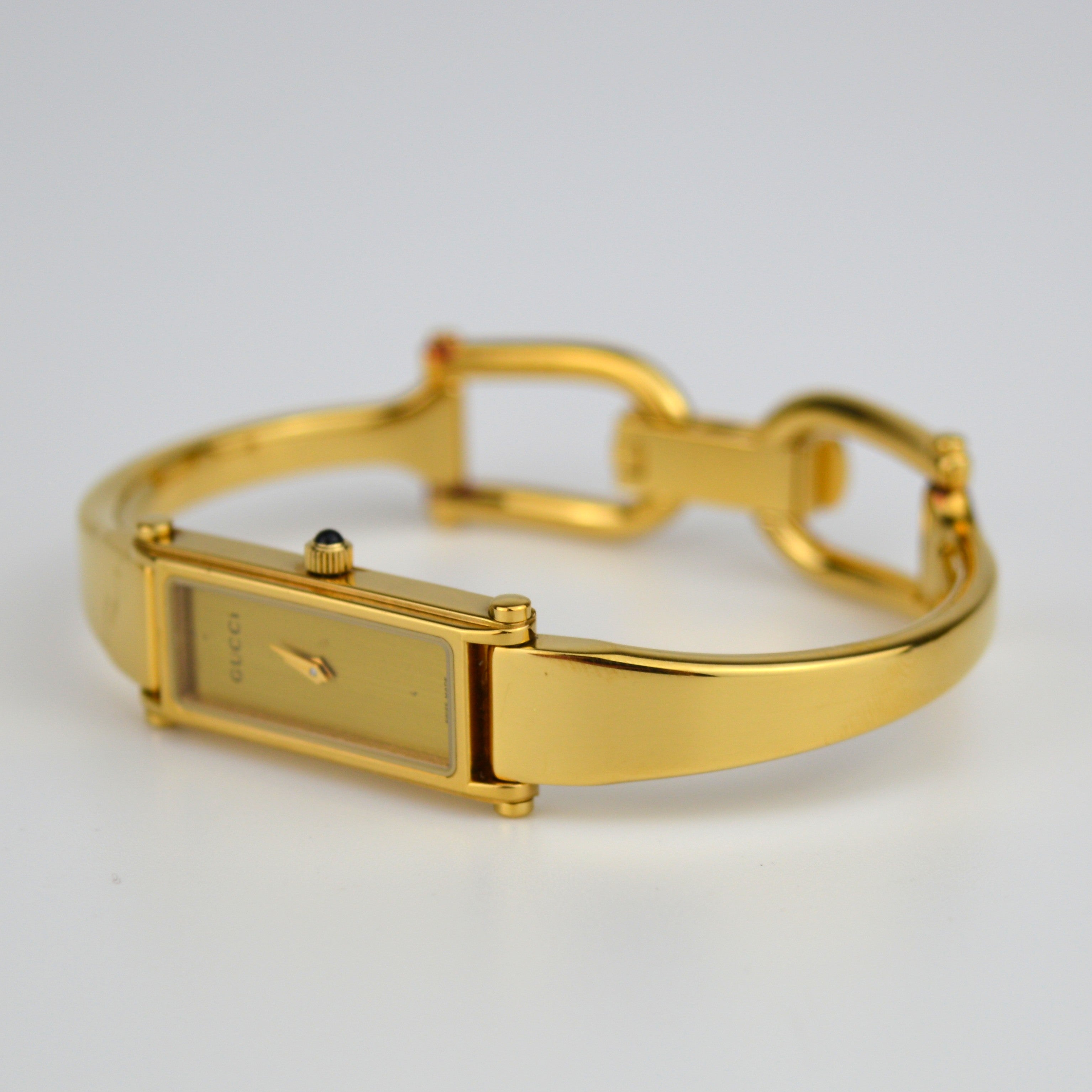 Gucci 1500L Golden Plated Watch With Box