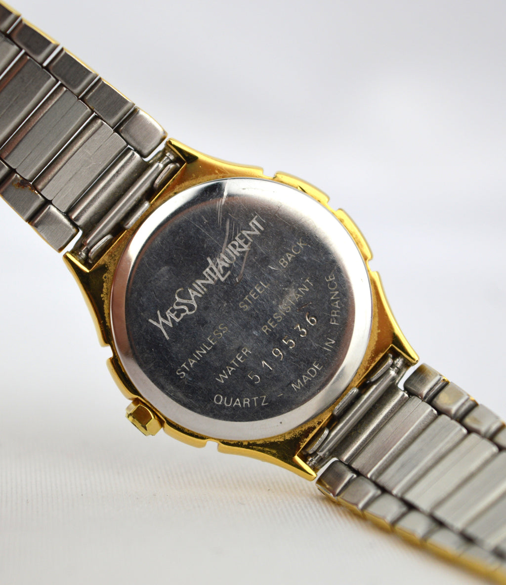 YSL VINTAGE COLLIER WATCH WITH BOX