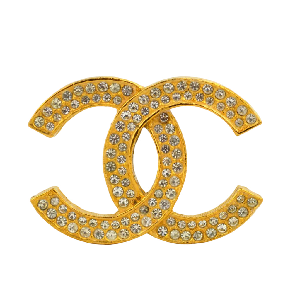 Chanel Coco Mark Brooch with Strass