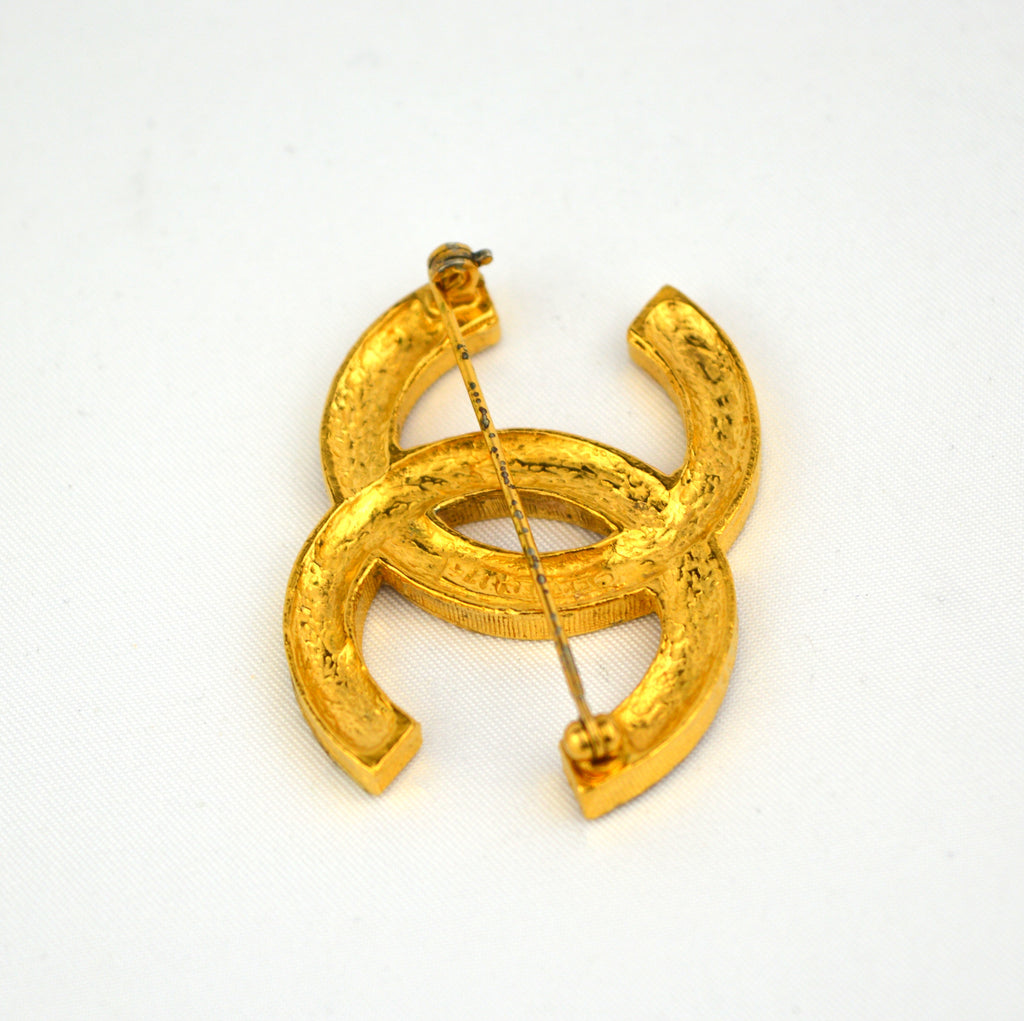 Chanel Coco Mark Brooch with Strass