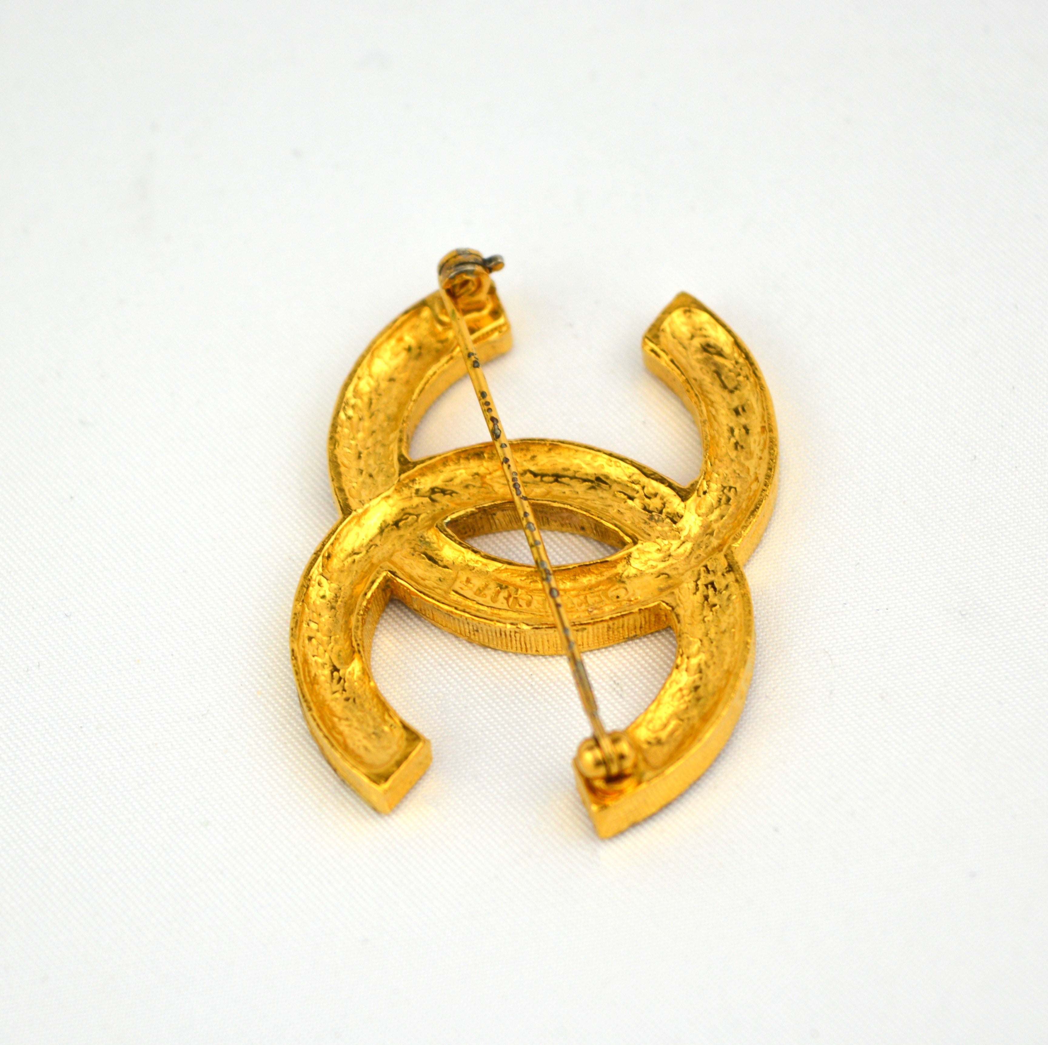 Chanel Coco Mark Brooch with Strass