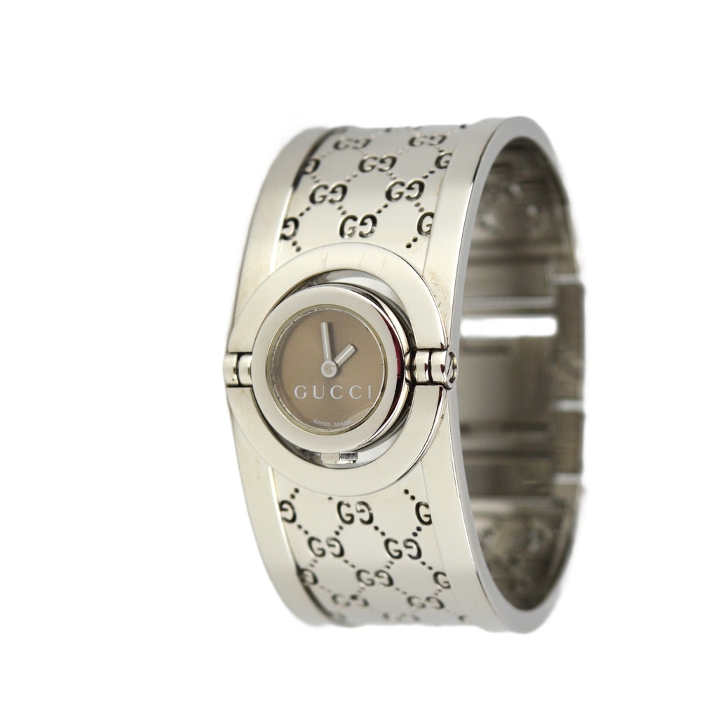Gucci Twirl Bangle GG Watch with Box