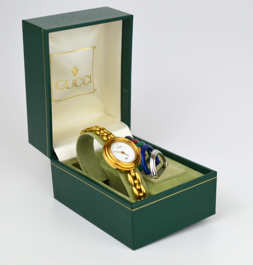 GUCCI BEZEL 11/12.2 WATCH WITH DOCUMENTS