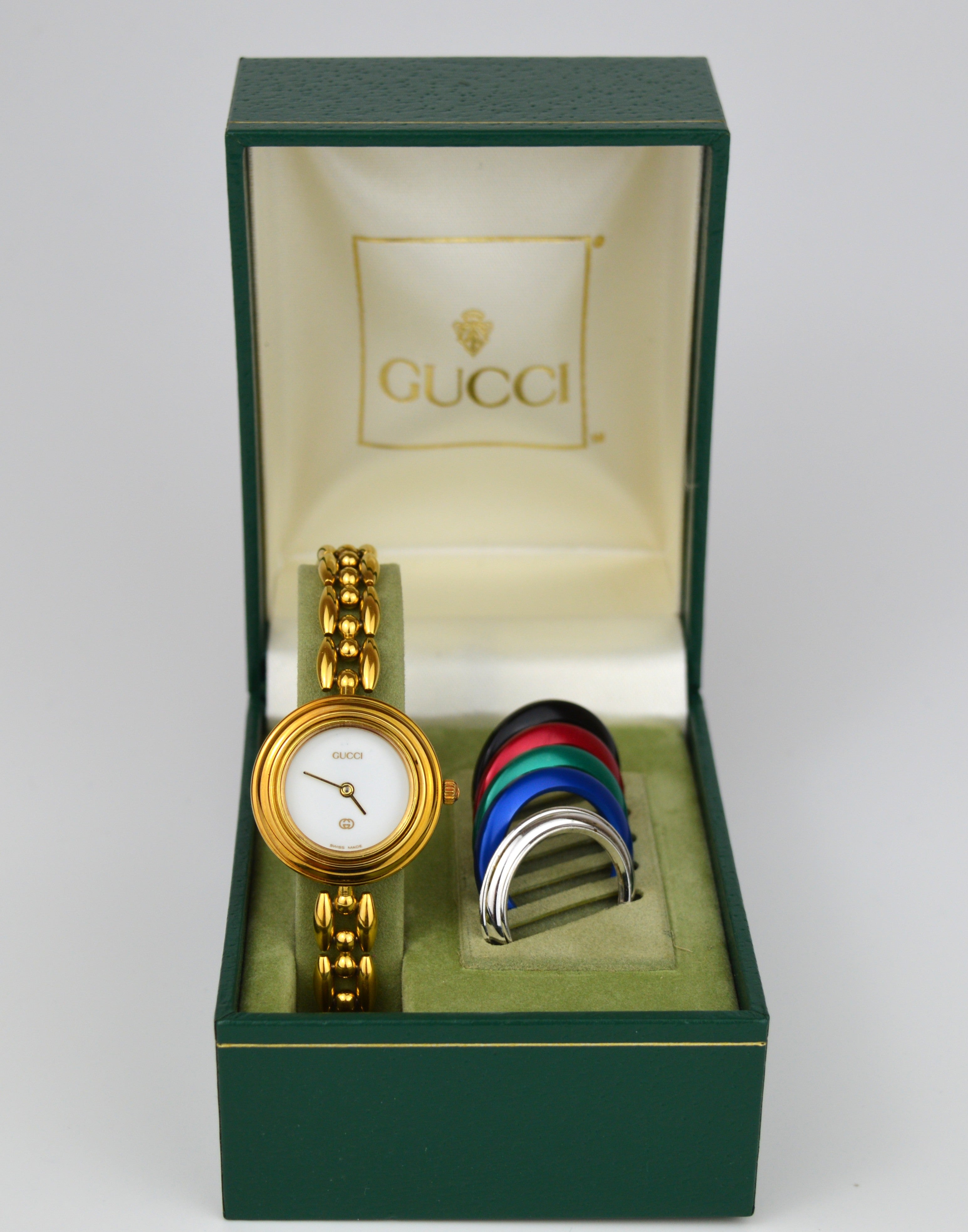 GUCCI BEZEL 11/12.2 WATCH WITH DOCUMENTS
