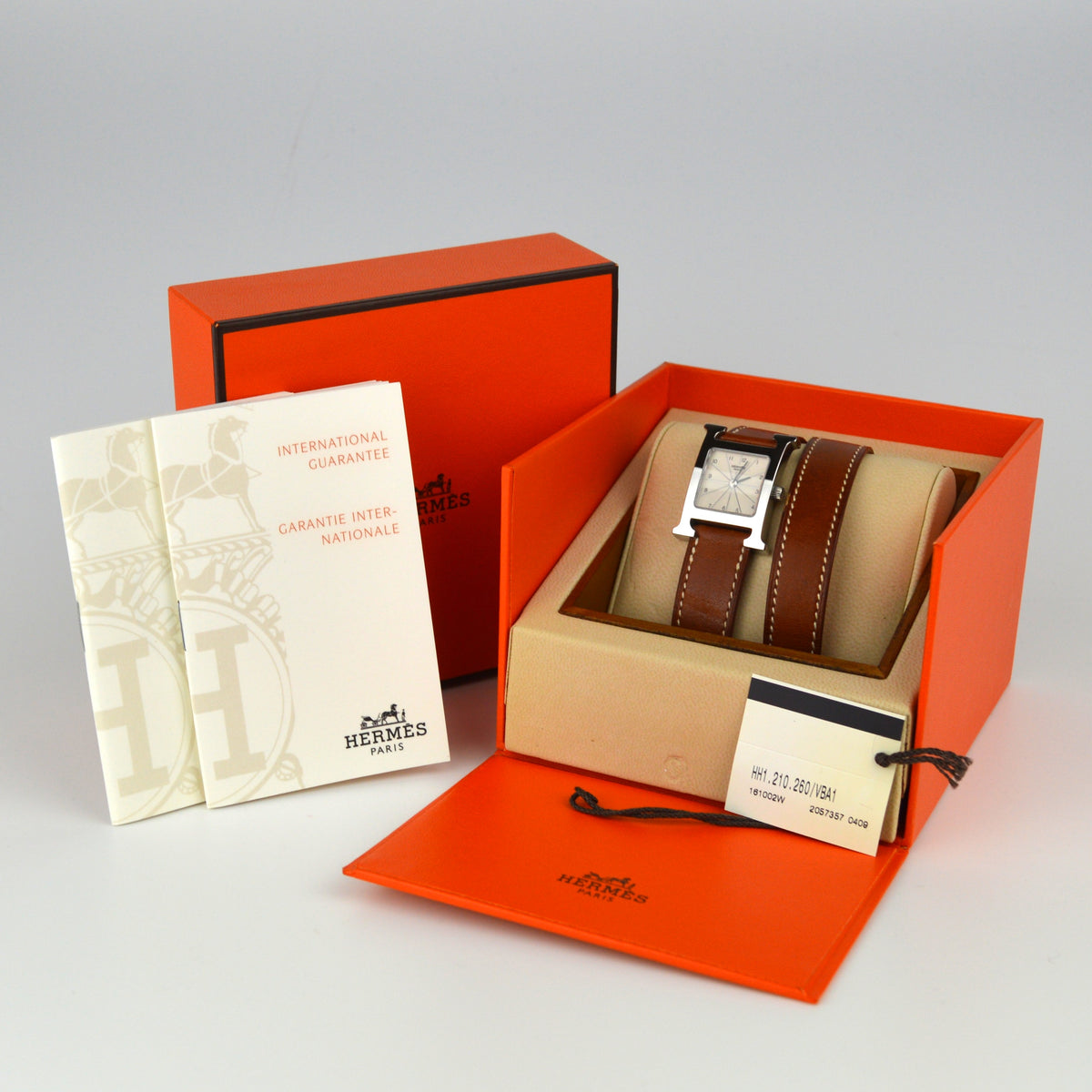 Hermèes Heure H Double Tour Watch Full Set (ref. HH1.210)