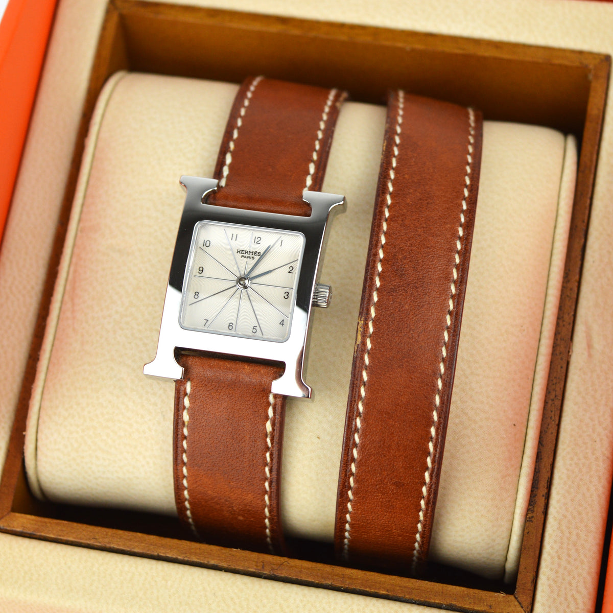 Hermèes Heure H Double Tour Watch Full Set (ref. HH1.210)