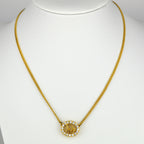 Dior Logo Vintage Collier with Strass
