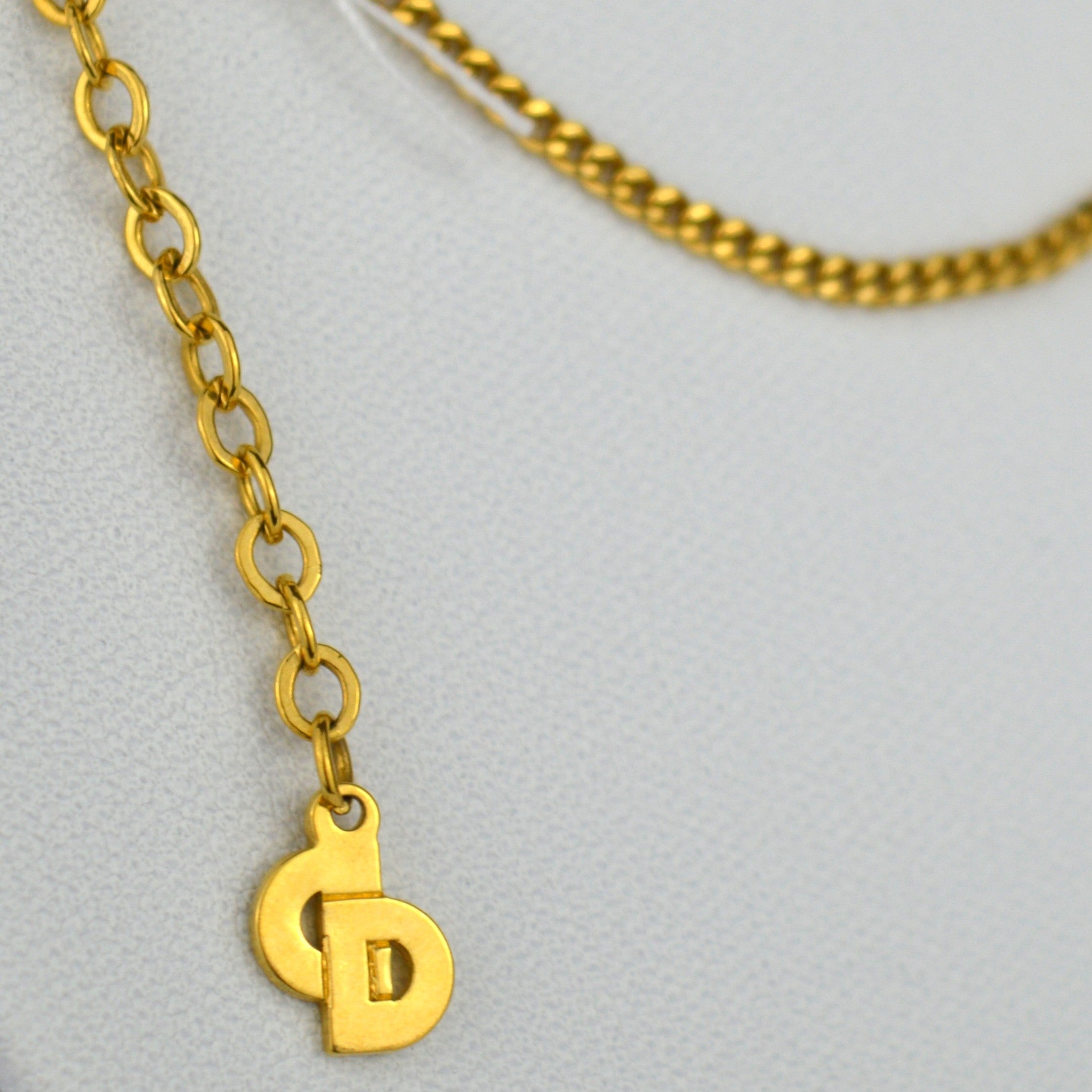 Dior Logo Vintage Collier with Strass