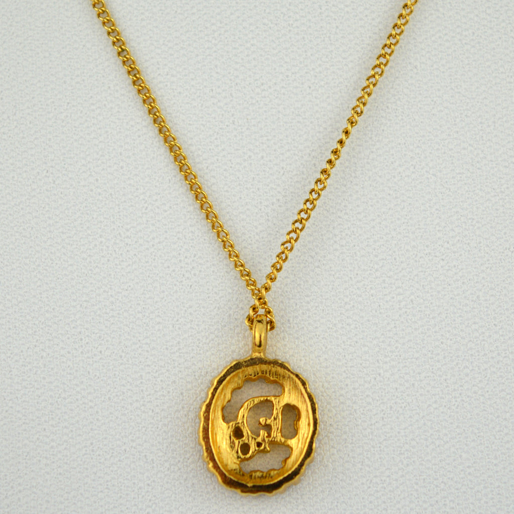 Dior Logo Vintage Collier with Strass