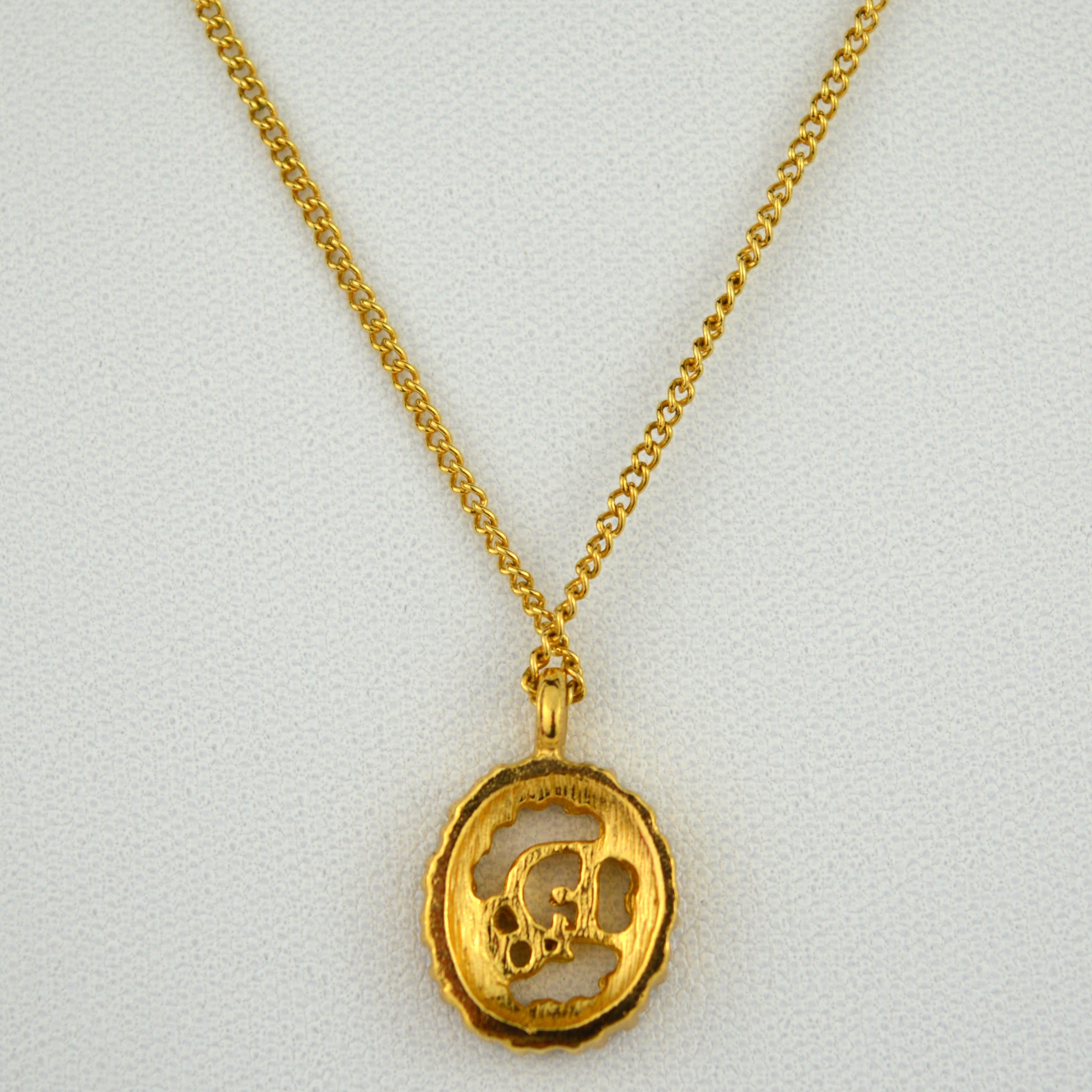 Dior Logo Vintage Collier with Strass