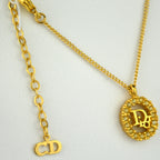 Dior Logo Vintage Collier with Strass