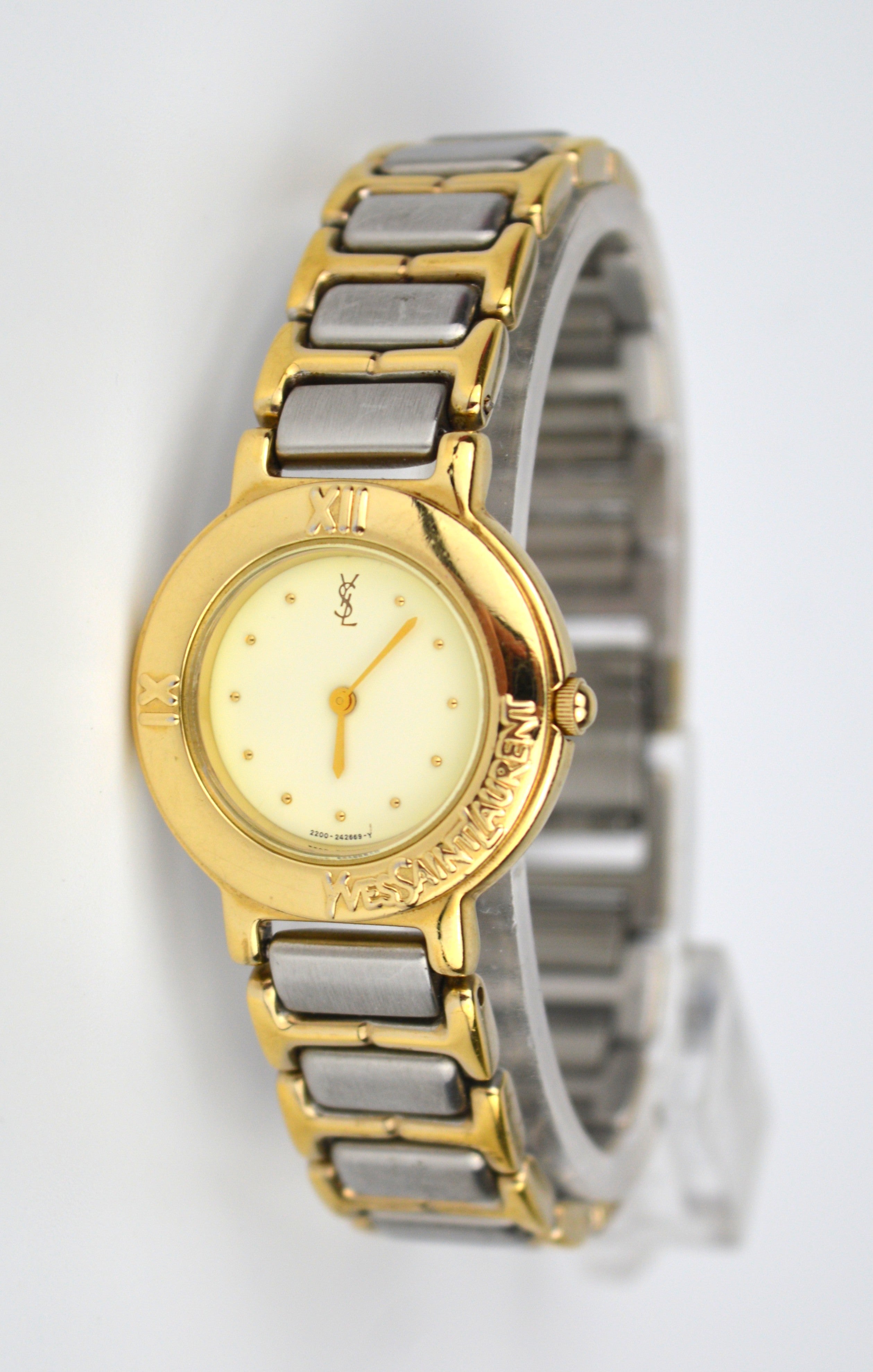 YSL VINTAGE COLLIER WATCH WITH BOX