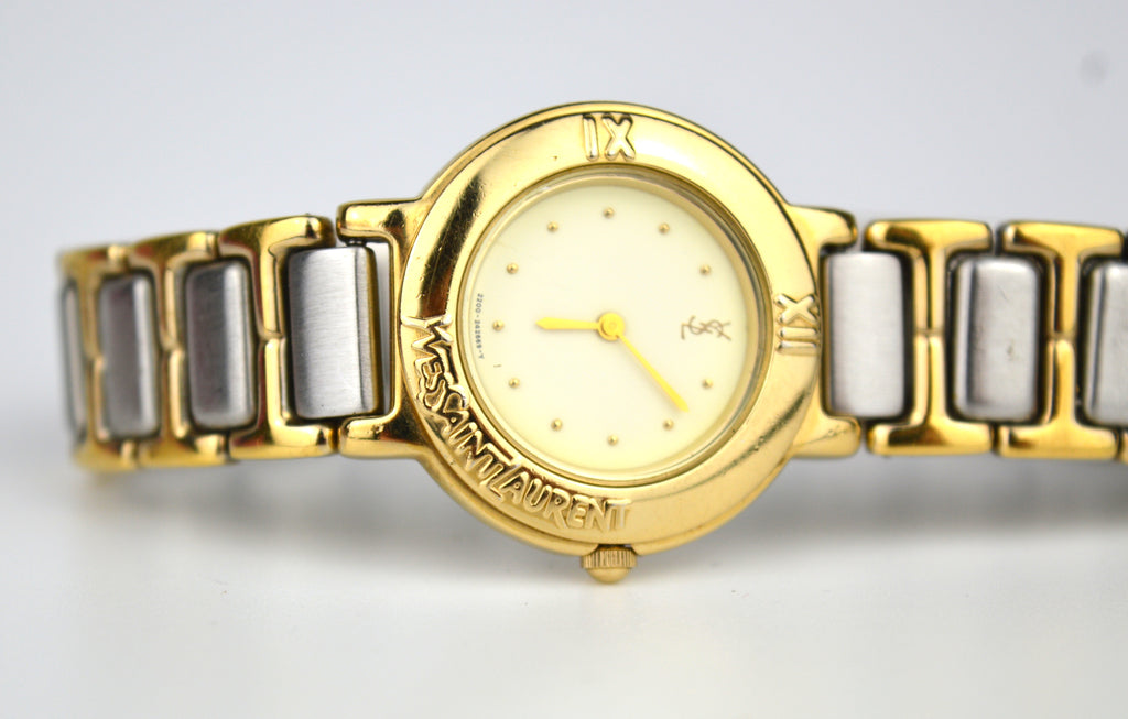 YSL VINTAGE COLLIER WATCH WITH BOX