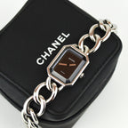 Chanel Première Silver Watch with Case (ref. H0452)