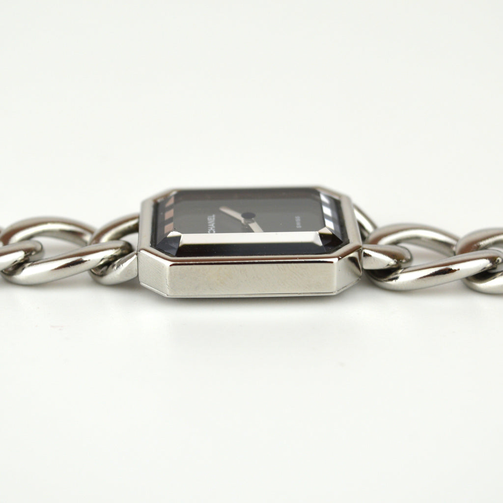 Chanel Première Silver Watch with Case (ref. H0452)