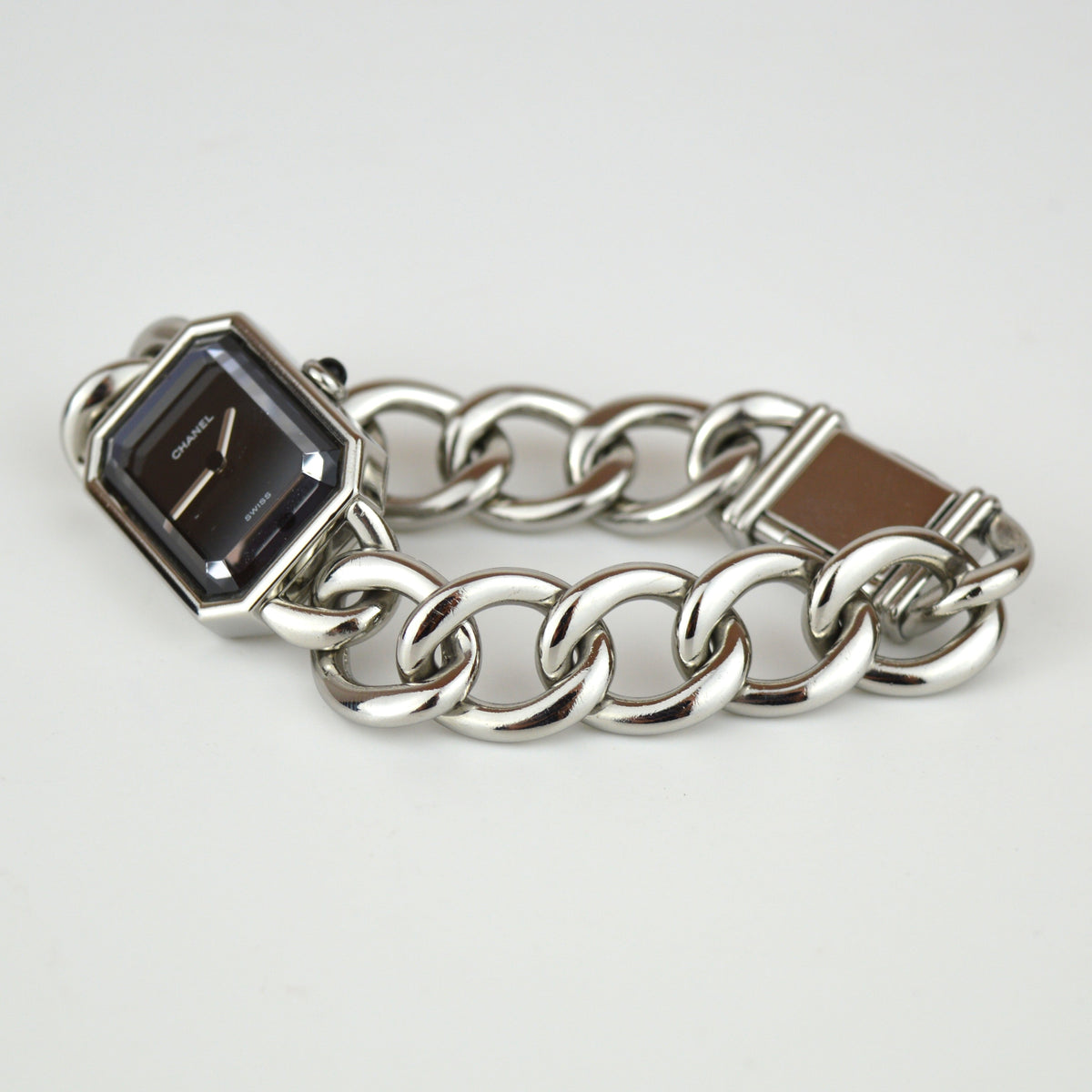 Chanel Première Silver Watch with Case (ref. H0452)