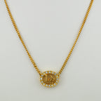 Dior Logo Vintage Collier with Strass