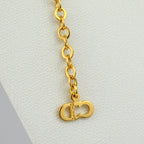 Dior Logo Vintage Collier with Strass