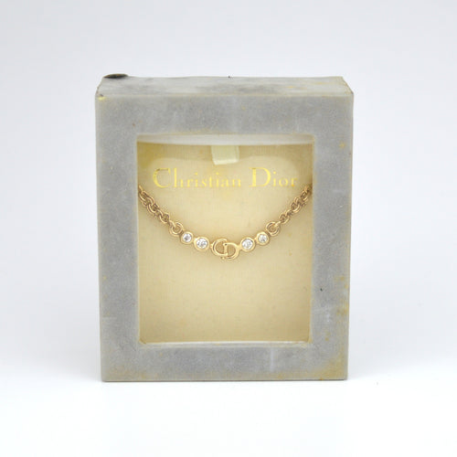 Dior CD logo Collier with Strass (Box)