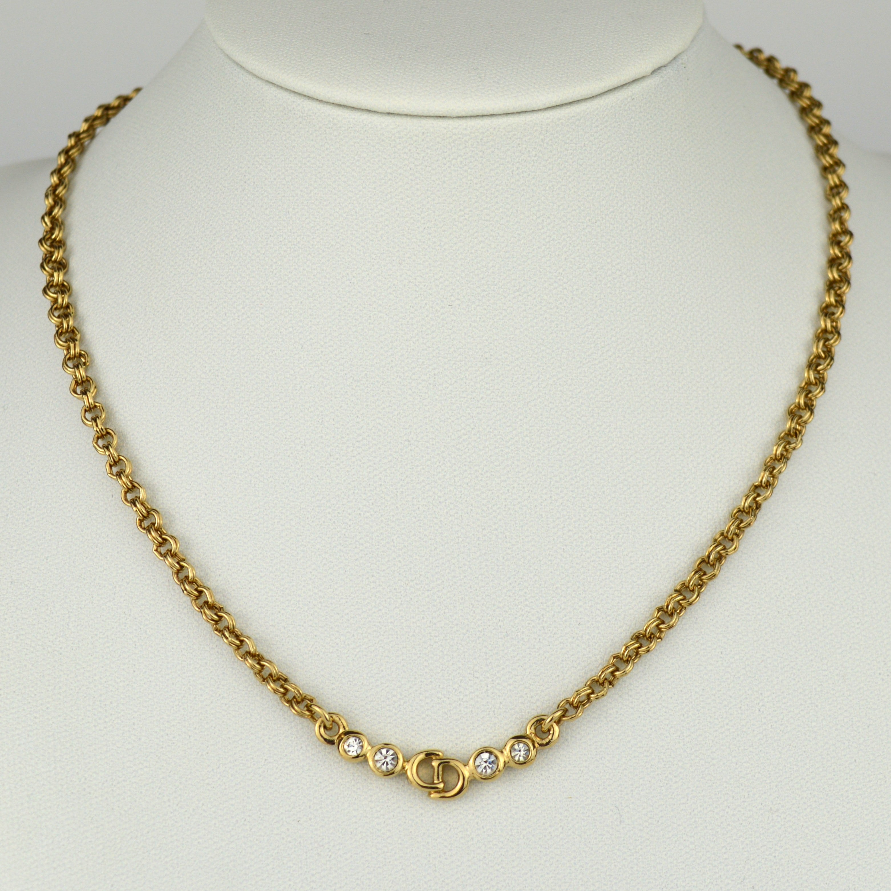 Dior CD logo Collier with Strass (Box)