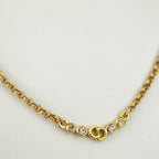 Dior CD logo Collier with Strass (Box)