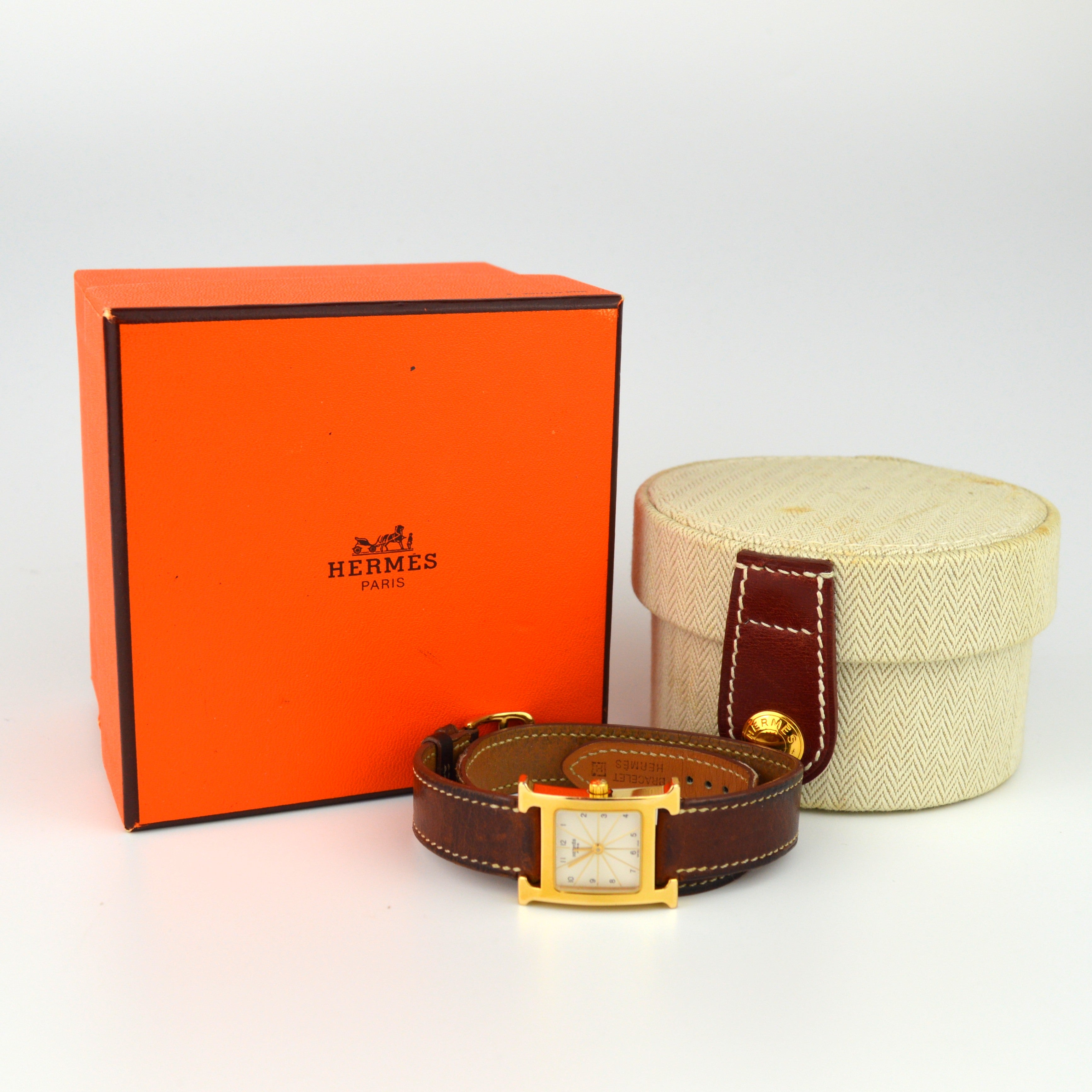 Hermes H Heure HH1.210 Double Tour Watch With Box