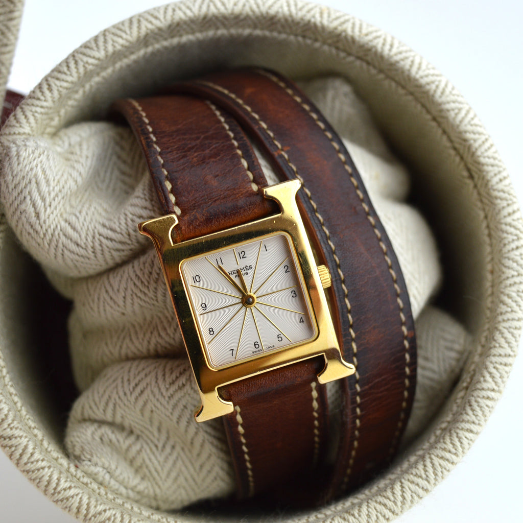 Hermes H Heure HH1.210 Double Tour Watch With Box