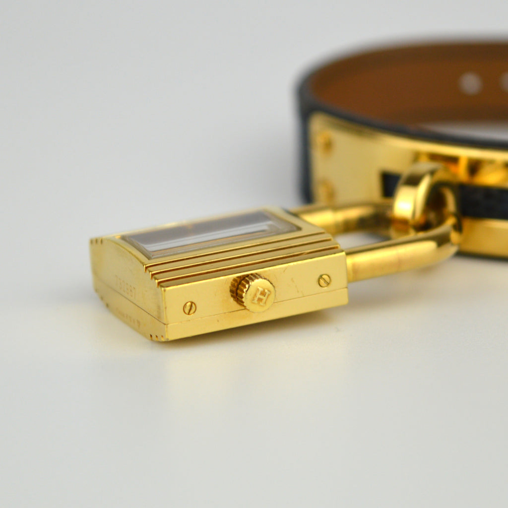 Hermès Kelly Vintage Watch Blue Strap