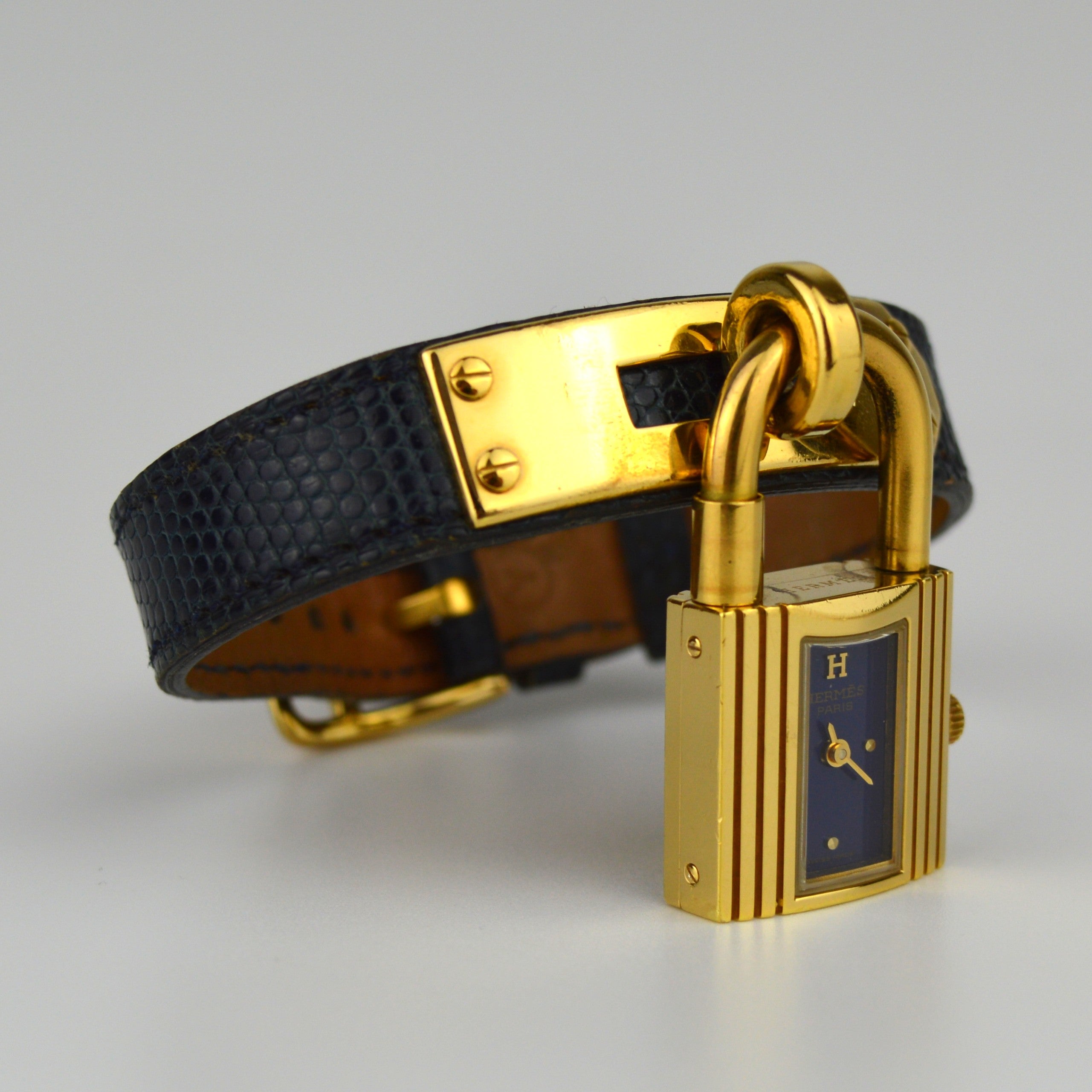Hermès Kelly Vintage Watch Blue Strap