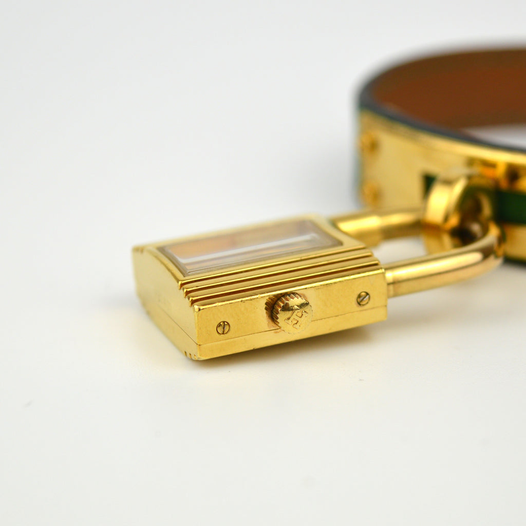 Hermès Kelly Green Strap Vintage Watch
